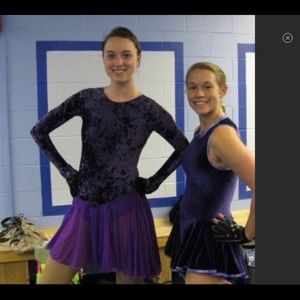 Purple GK Figure Skating Dress Adult XSmall/S Youth L